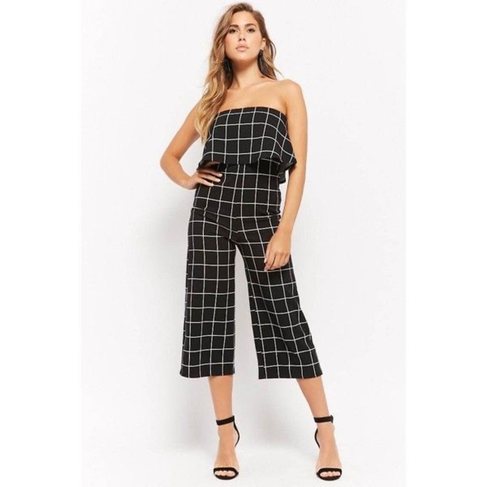 Forever 21 Grid Jumpsuit